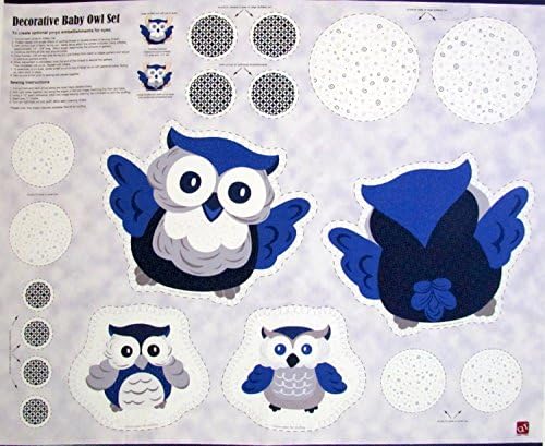 Плат за изработка на детска възглавница във формата на бухал, продава се The Panel