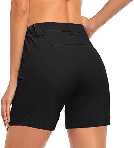 Къси панталони-Карго за Жени, Комплект Летни Плажни Едноцветни Байкерских Кратко Свободно Намаляване с Еластична