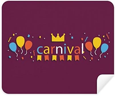 Балон Короната Щастлив Венециански Карнавал Плат За Почистване на Екрана за Пречистване на 2 елемента Замшевой