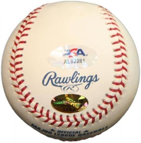 Ланс Беркман Подписа Бейзболен топката OML С Автограф Astros Кардиналите PSA/DNA AL82281 - Бейзболни топки с Автографи