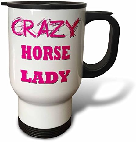 3 Чаша за пътуване Crazy Horse Дама от неръждаема стомана, 14 грама, Многоцветен