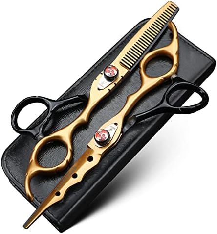 Еластични Спирални ножица за подстригване на коса 6 инча от стомана JP9cr18, Професионални ножици за подстригване