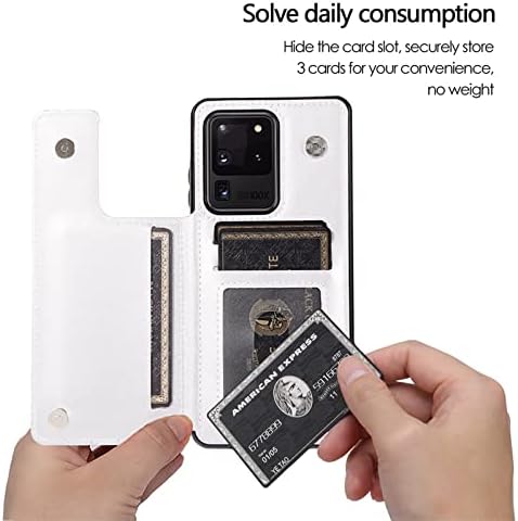 SINQERISHT Сладко Чанта-портфейл от кожа Авокадо с панти капак за Samsung Galaxy S21 Plus, Калъф за телефон
