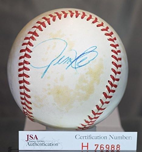 Джим Райс Подписа Автентичен Автограф Jsa Macphail Американската лига бейзбол - Бейзболни топки С Автографи