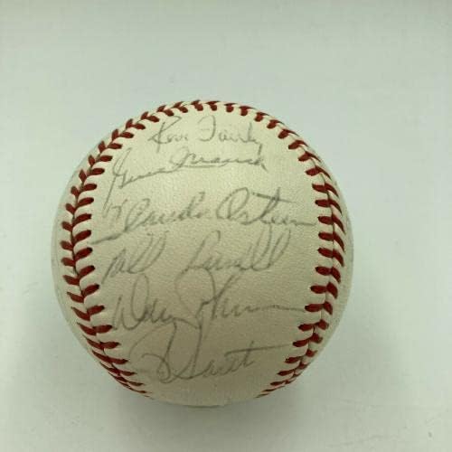 1973 Мач на Звездите от Националната лига Отбор Подписа Бейзболен Това Siver Пийт Роуз - Бейзболни топки С Автографи