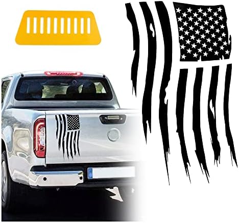 Дизайнерски Стикери с черни флага на сащ за автомобилни Прозорци и Врати с Винил набор от Ракелей, Готини Винилови