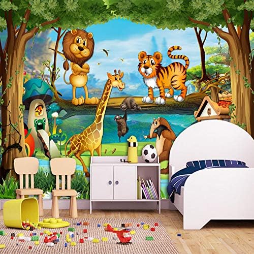 HGFHGD 3D Фреска, Детска Стая, Спалня Красив Карикатура на Горското Животно Рай за Декорация на Стените Детски