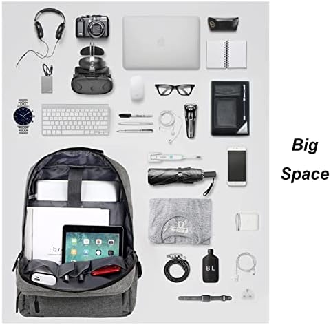 Раница за лаптоп Newmoon 15,6 Инча с USB порт за зареждане, Чанта за компютър, Подаръци за мъже и жени (в Синьо)