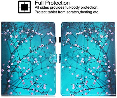 8-Инчов Гъвкав калъф, GSFY Pretty Folio Stand Защитен Калъф, Кожен Джоб калъф с притежателя на Стилус за iPad