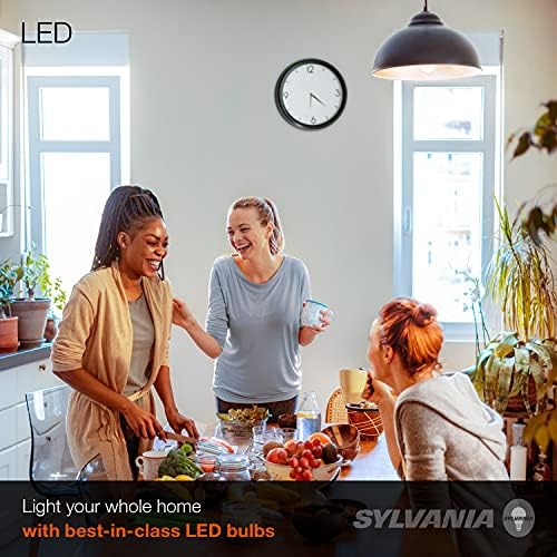 Led лампа SYLVANIA, еквивалент на A19 40 Вата, Ефективна мощност 6 W, Средна база, Матирано покритие, 450 Лумена,