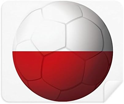 Полски Национален Флаг Футбол Кърпа За Почистване на Футболен на Екрана за Пречистване на Екрана 2 елемента Замшевая Плат