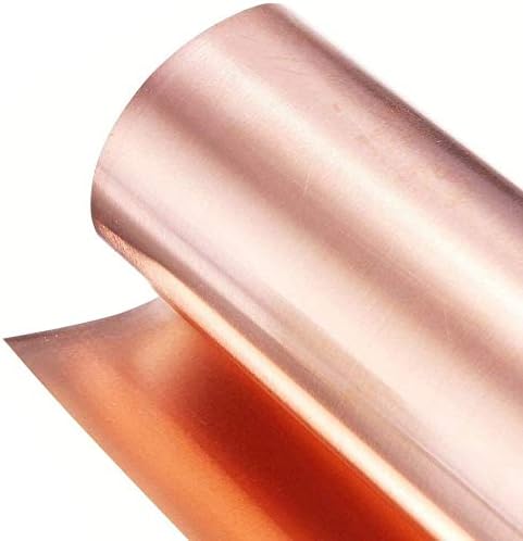 Метална медни фолио XUNKUAENXUAN Дебелина на метални пластини, от меден лист (0,5 мм)-Ширина: 40 мм Дължина: