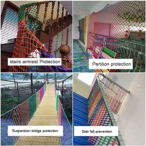 AWSAD Найлон Веревочная мрежа за стълби с Дебелина 6 мм, Домашно Външно огради, тераси, Детска Защитна мрежа