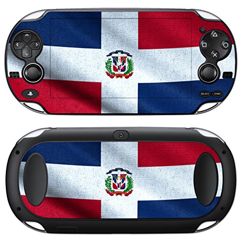 Дизайн на корицата на Sony PlayStation Vita с надпис знаме на Доминиканската Република за PlayStation Vita