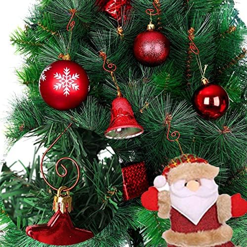 UCSAJI 200 БР. Коледен Орнамент Куки Коледно Дърво, S-Образни Куки Декоративна Закачалка Метална Жица Окачен