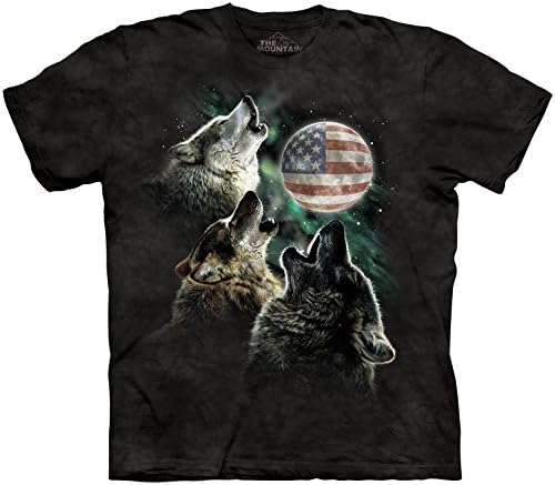 Тениска с къс ръкав The Mountain Men ' s Three Wolf Moon