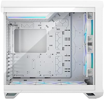 Fractal Design Torrent RGB Бял E-ATX с прозорец от закалено Стъкло С висок въздушен поток, Корпусът на компютъра