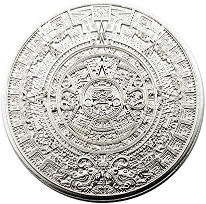 Мексико Слънчевият Камък на Ацтеките Монета на Ацтеките Монета с Календар на Ацтеките (Сребро)
