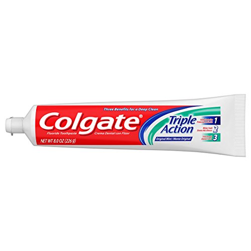 Паста за зъби Colgate triple действие, Мятная - 8,0 унция (3 опаковки)