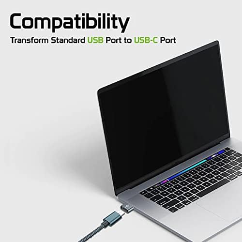 Бърз USB адаптер-C за свързване към USB порт, съвместим с Samsung Galaxy S22 + 5G за зарядни устройства, синхронизация,