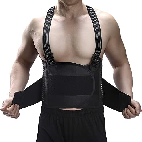 Спортен лумбална еластична превръзка SAWQF за подкрепа на долната част на гърба и долната част на гърба, с Регулируеми