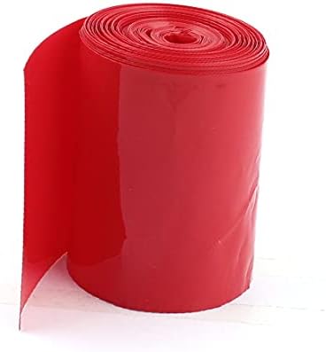X-DREE 10 метра 85 мм Ширина на PVC Свиване филм Червена за отделението блок 18650 (10 мм di largezza 85 мм