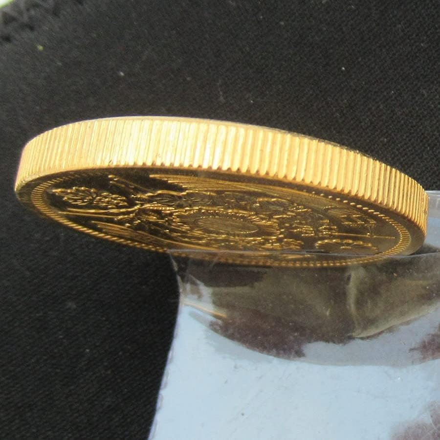 Японска Златна Монета От 20 Юана Мейджи 9 Години Позлатен Копие на Възпоменателни монети