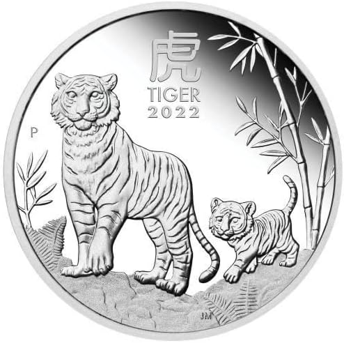 Австралия 2022 Китайския Зодиак Годината На Тигъра Медал На Животното Китайското Коледна Украса Тигър Златна