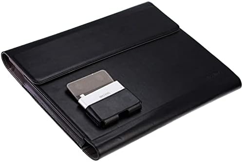 Черен кожен калъф-за награда Broonel - Съвместим с 14-инчов лаптоп ASUS Metal VivoBook S433FA