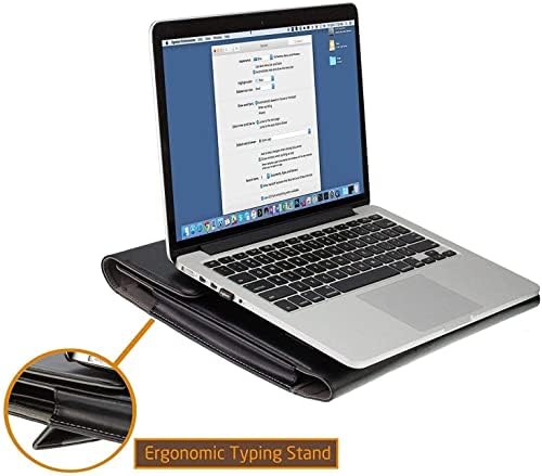 Черен кожен калъф-за награда Broonel - Съвместим с 14-инчов лаптоп ASUS VivoBook 14 M413DA