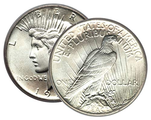 1 - Мирен Сребърен долар Средата на 1920-те години, От един долар Допълнително Фейн или по-Добре, долар XF или