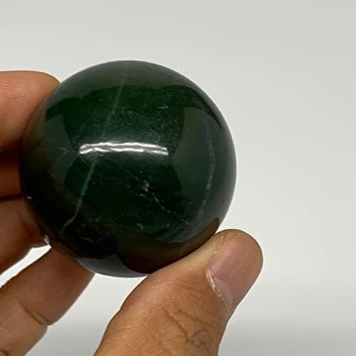 98,9 грама, 1,6 инча (41 мм), Натурален Зелен Камък Заде, Обхватът на топка, Скъпоценен камък от Индия, Начало