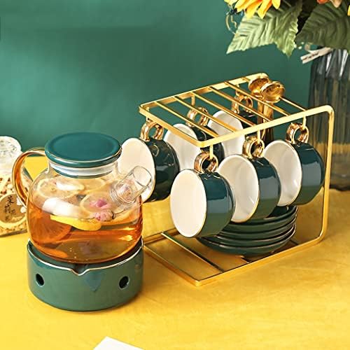 Чай YXBDN в скандинавски стил, Кана с плодове, свещи, Комплект за чай саксии с цветя, чаена чаша с цветя, английски