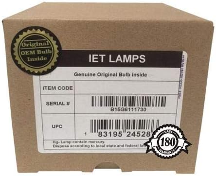 Лампи IET - Истинска оригинална работа на смени крушка/лампа с корпус OEM за проектор Eiki EK-601W (Philips