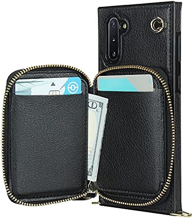 Чанта-портфейл по рамото за Samsung Galaxy Note 10, Чанта-портфейл за телефон с държач за карти, Поставка, Магнитна