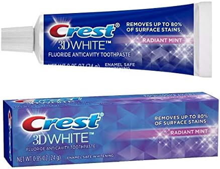 Паста за зъби Crest 3D White Vivid С флуор Срещу кухини -Лъчисти Мента-0,85 мл, 3 бр.