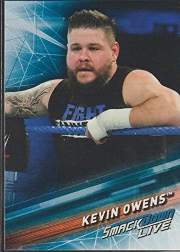 2019 Topps WWE Smackdown Live 28 Търговска картичка Кевин Оуэнса за борба