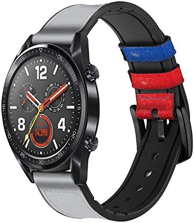 CA0819 Модерен Арт Кожен и Силиконов Ремък за Смарт часовник Каишка Часовник Smartwatch Размер на Смарт часа