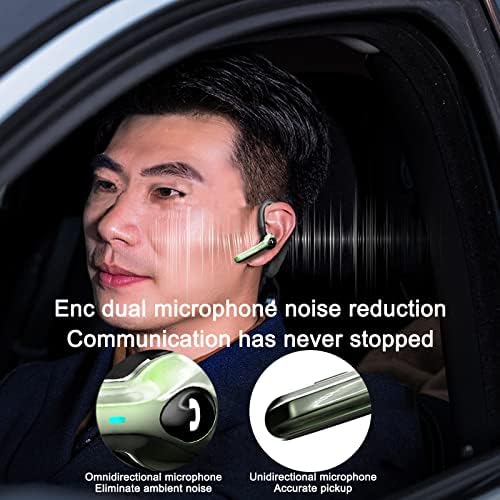 Безжични спортни слушалки в ушите, защитена от пот Bluetooth слушалки 5.1 с вграден микрофон, слушалки с усилвател