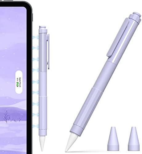 Калъф титуляр iLzyty, съвместим с Apple Молив на 2-то поколение, Новият калъф за моливи от материал TPE, Противоскользящий