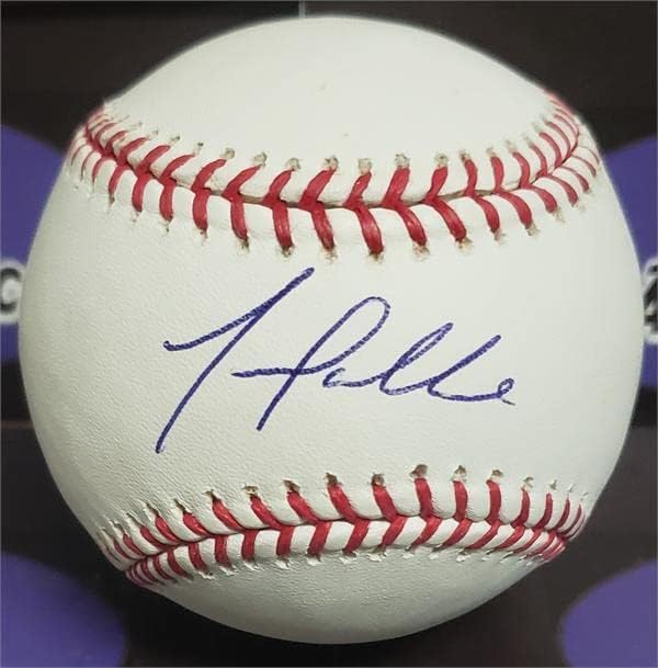 Играта на топка с автограф Йовани Гальярдо (OMLB Милуоки Брюэрз Рейнджърс Ориълс Моряците Редс) - Бейзболни
