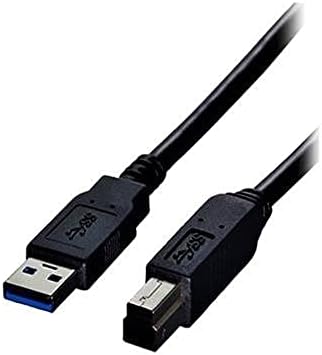 Универсален кабел, USB кабел, 10 ', Черен (USB3-AB-10ST)