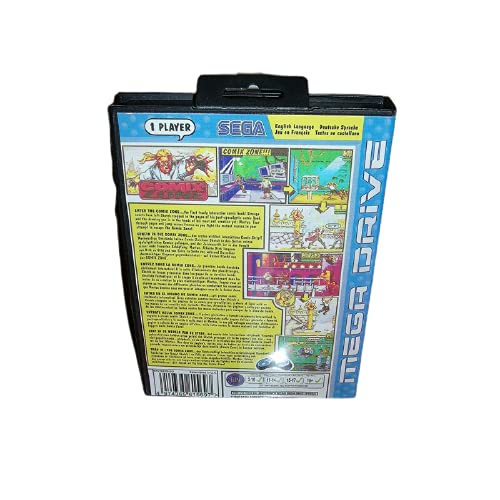 Калъф Aditi Comix Zone EU с кутия и ръководството За игралната конзола Sega Megadrive Genesis 16 бита MD Card