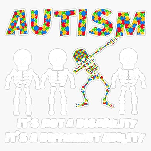 Аутизъм - Това е друга Способност, която причинява Стикер на Скелет, Стикер На Бронята, Виниловую Стикер 5