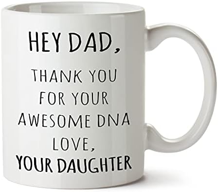 Дизайнерска чаша за Pocstar на рождения Ден на баща си от дъщеря ми, Благодаря ви за Вашата ДНК, Забавен подарък