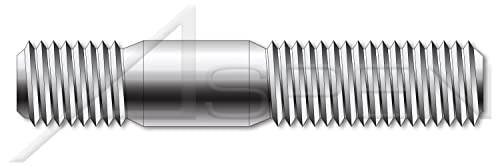 (200 броя) M6-1,0 X 45 mm, по DIN 835, Метричен, Шипове, Двустранни, Диаметър ввинчиваемого края на 2,0 X, Неръждаема стомана А2