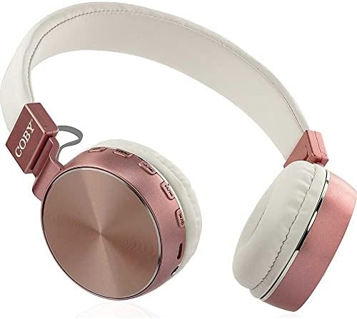 Безжични слушалки в ушите Coby Металик Bluetooth с микрофон, горивото на музиката и повикванията, FM-радио,