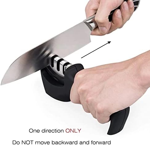 Острилка за кухненски Ножове 4 в 1, 3-Степенна механична Острилка За Кухненски Ножове, Острилка за Джобни Ножове,