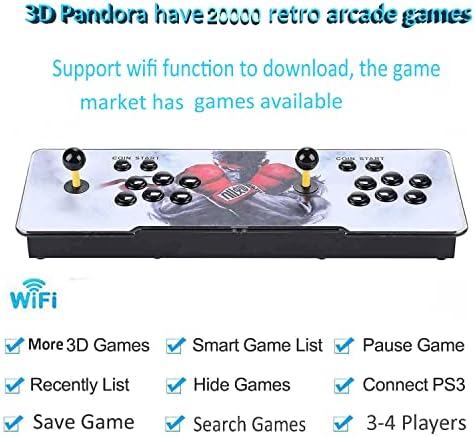 Аркадна 3D игрова конзола кутия на пандора Box, установено 20000 класически игри, се Поддържа функцията за изтегляне