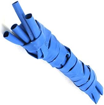 Aexit 2 бр. Синя Окабеляване и Свиване на Съединителната Тръба Свиване Тръба 4 мм 1 м за Свиване Тръба RC Модели